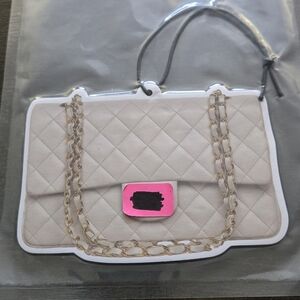 CHANEL Quilted Cream Chain-Handle Shoulder Bag Air Freshener